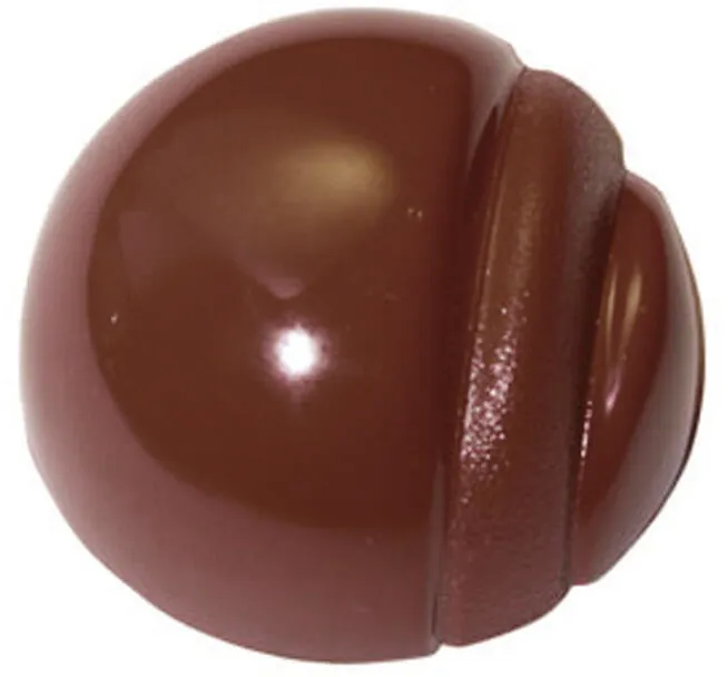 Plaque Demi-Sphère Striée en Chocolat - 28 Empreintes - ⌀ 32 mm