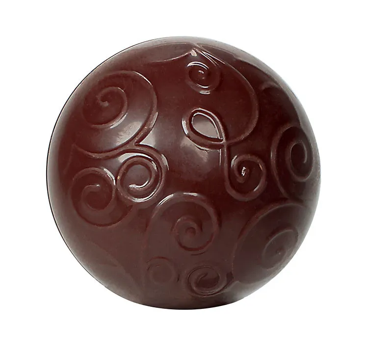 Plaque Dôme Arabesque en Chocolat - 28 Empreintes - ⌀ 30 mm