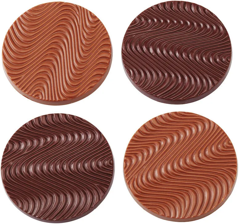 Plaque Disque Mendiant en Chocolat - 8 Empreintes - ⌀ 68 mm
