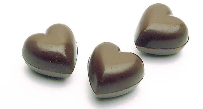 Plaque Coeur en Chocolat - 32 Empreintes