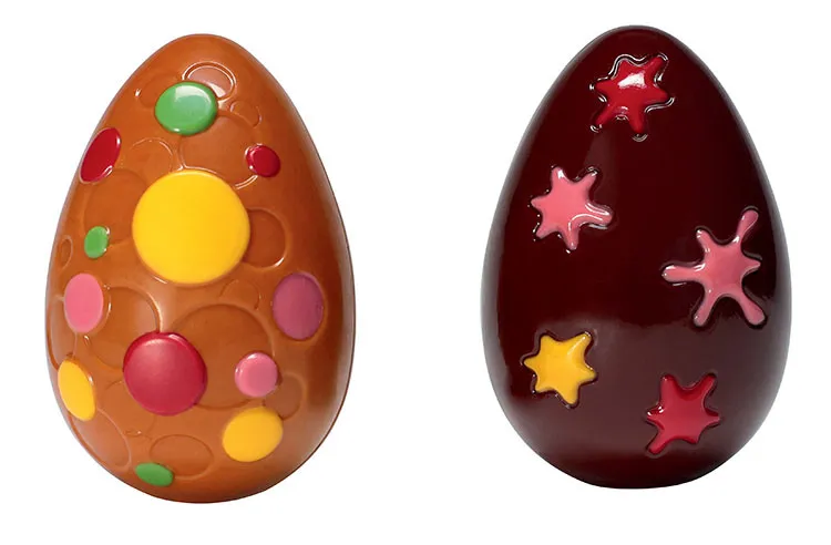 Plaque Oeuf Bulle en Chocolat - 4 Empreintes
