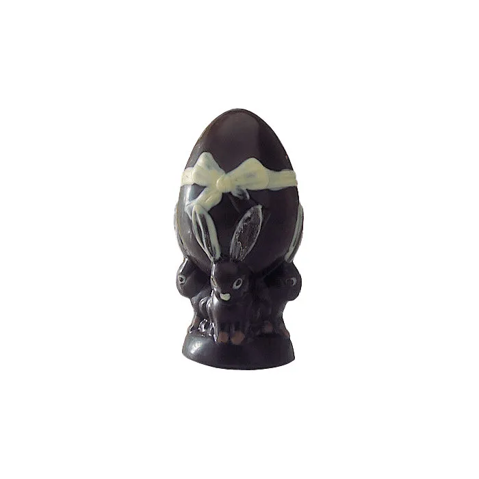 Plaque Lapin Oeuf en Chocolat - 2 Empreintes