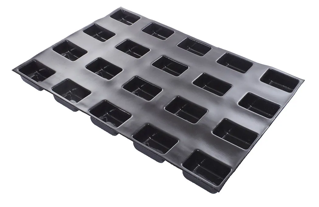 Moule à Cake Arrondi - 20 Empreintes - 80 x 50 mm