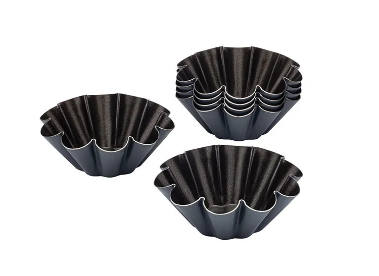 Moule à Brioche 10 Côtes - ⌀ 90 mm - Lot de 12