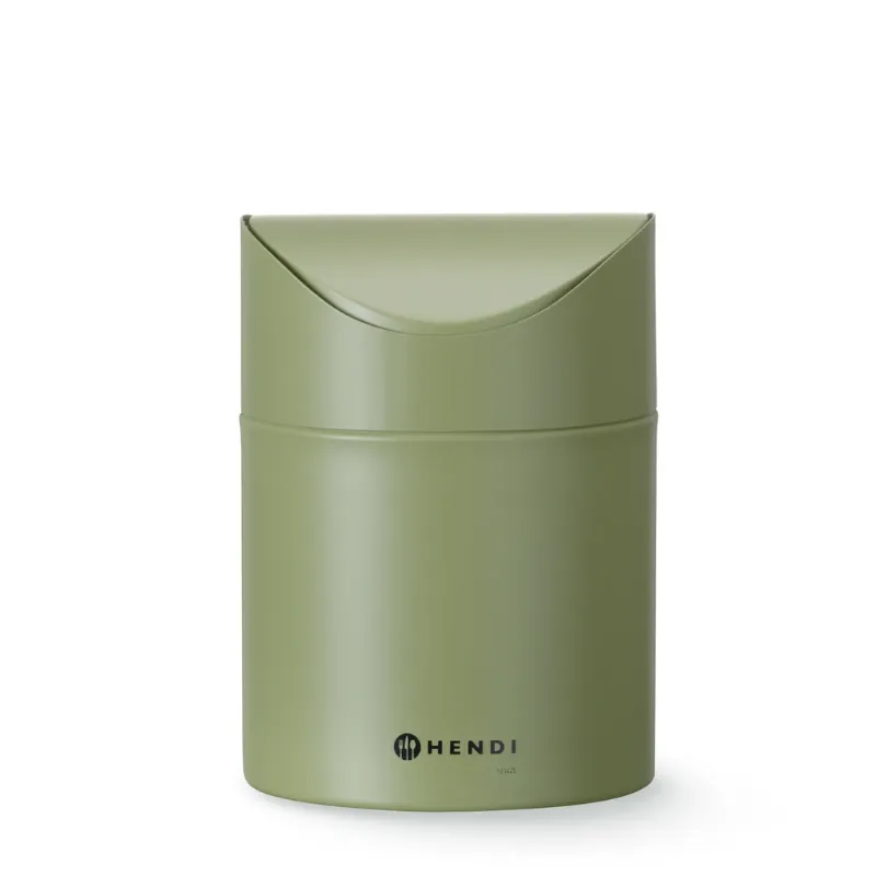 Poubelle de Table avec Couvercle Basculant - Vert