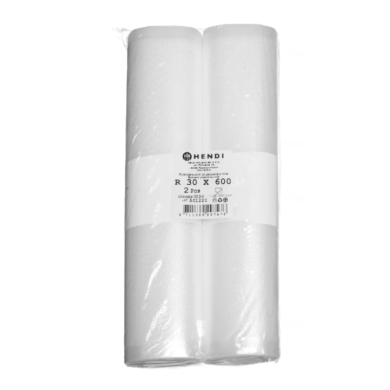 Rouleau Sacs Sous-Vide Gaufré - 6000 x 300 mm - Lot de 2