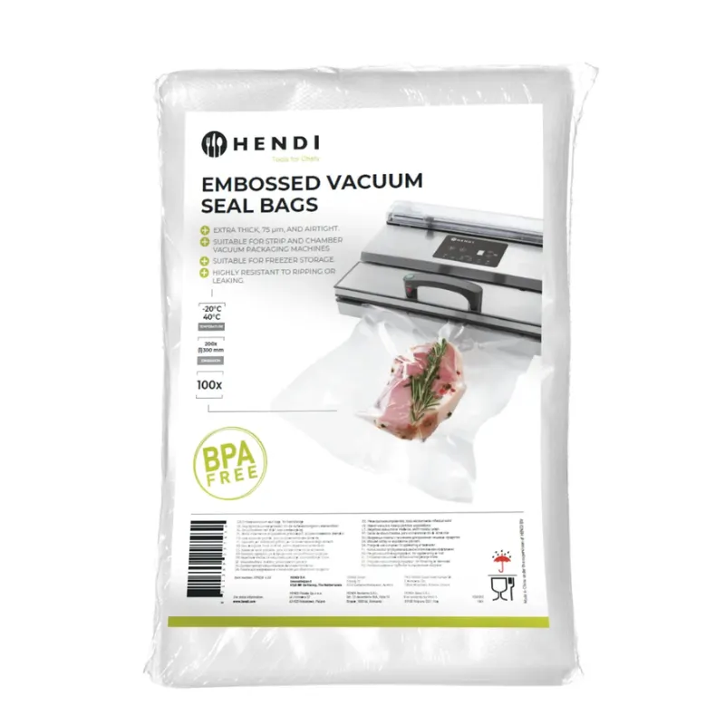 Sacs Sous-Vide Gaufrés - 200 x 300 mm - Lot de 100