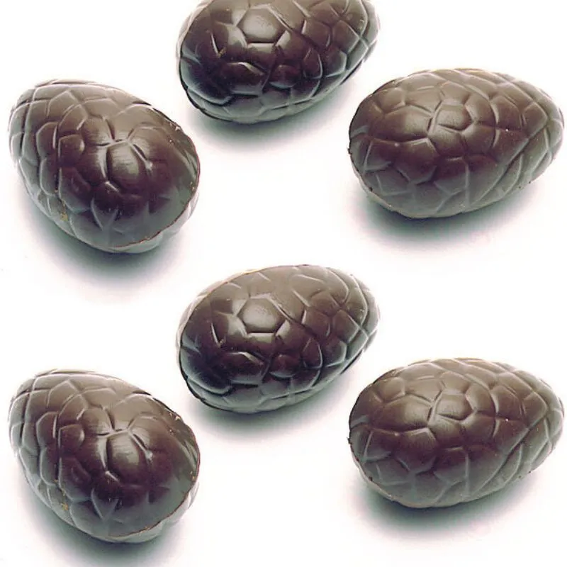 Plaque Demi-Oeuf Craquelé en Chocolat - 27 Empreintes