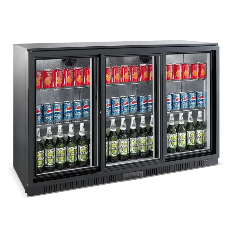 Arrière-Bar Réfrigéré à 3 Portes Coulissantes - 320 L