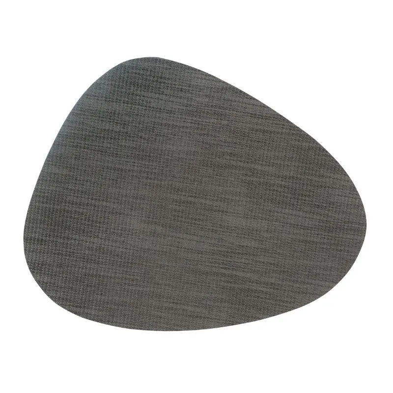Set de Table en PVC Ovale Gris 450 x 360 mm