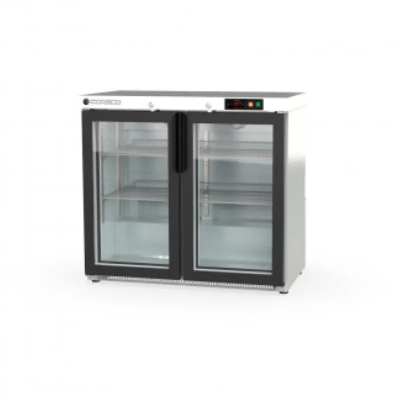 Arrière-Bar Réfrigéré - 2 Portes Vitrées Battantes - 225 L