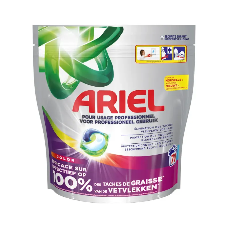 Capsules de Lessive Allin1 Pods Lavage Couleur - 70 Doses