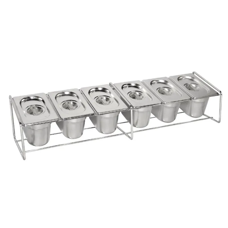 Support Métallique pour Ensemble de Bacs GN - 680 x 160 mm