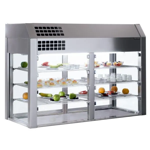 Vitrine Réfrigérée avec Cuve Isolée avec Portes Battantes 4 GN 1/1 - L 1550 x P 660 mm