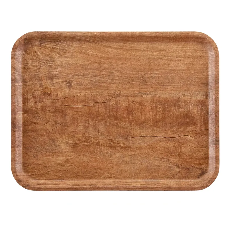 Plateau Rectangulaire Madeira - Brun Olive - 280 x 200 mm