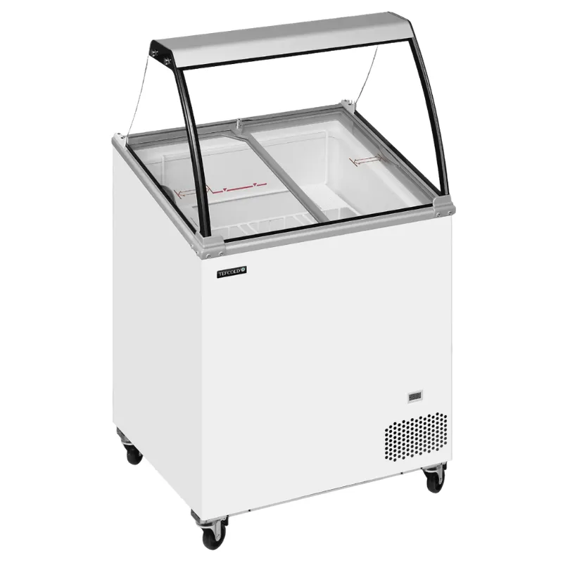 Vitrine à Crème Glace Statique - 4 x 5 L