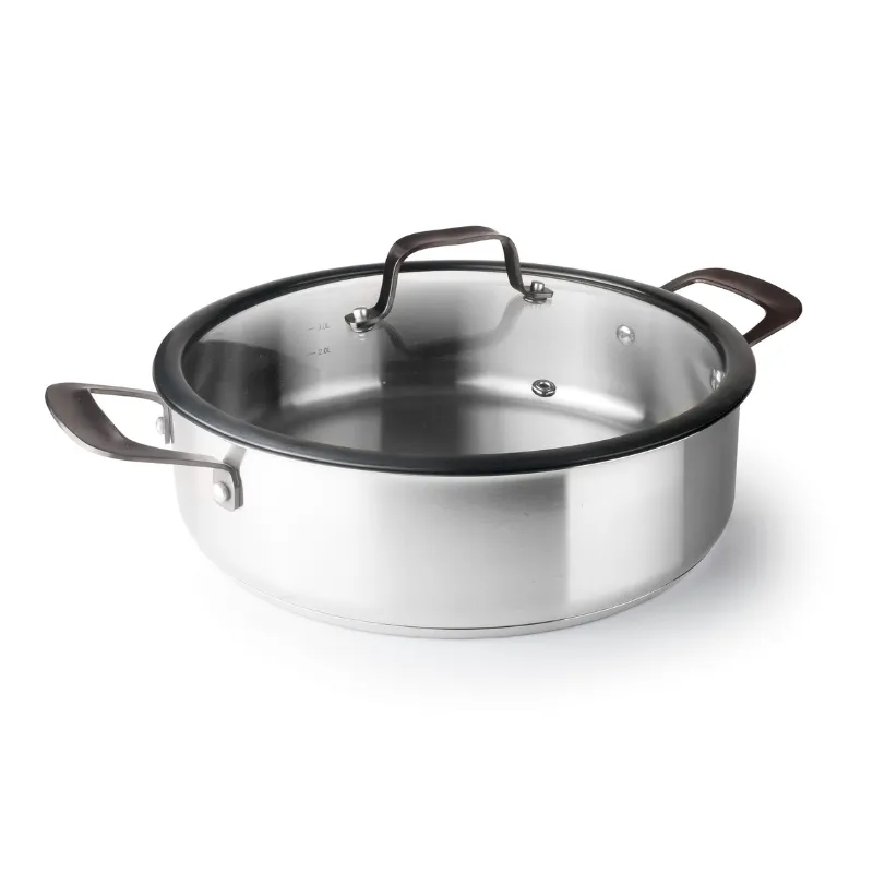 Faitout Inox Bas avec Couvercle Origin - ø 28 cm