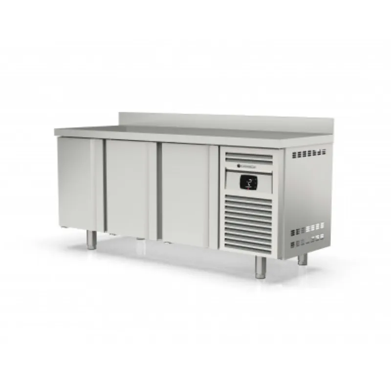 Meuble Plonge 1 Bac avec Dosseret et 3 Portes - 2020 x 600 mm
