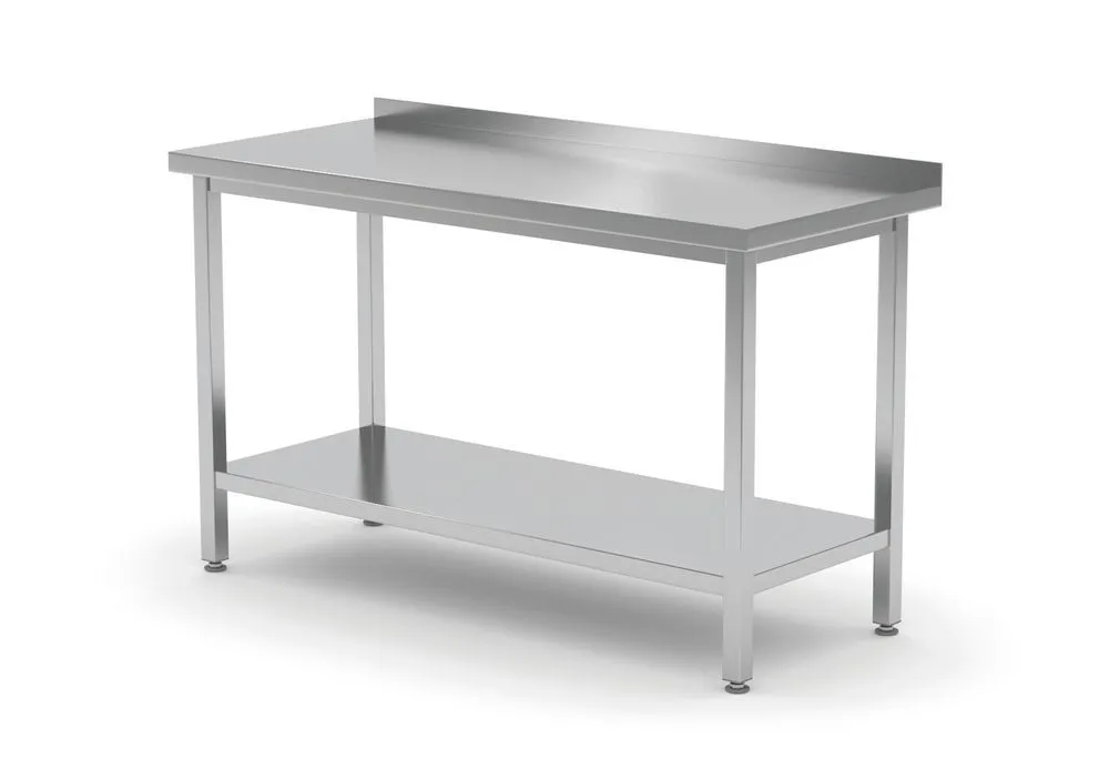 Table Murale Profi Line avec Étagère - L 1000 x P 600 mm