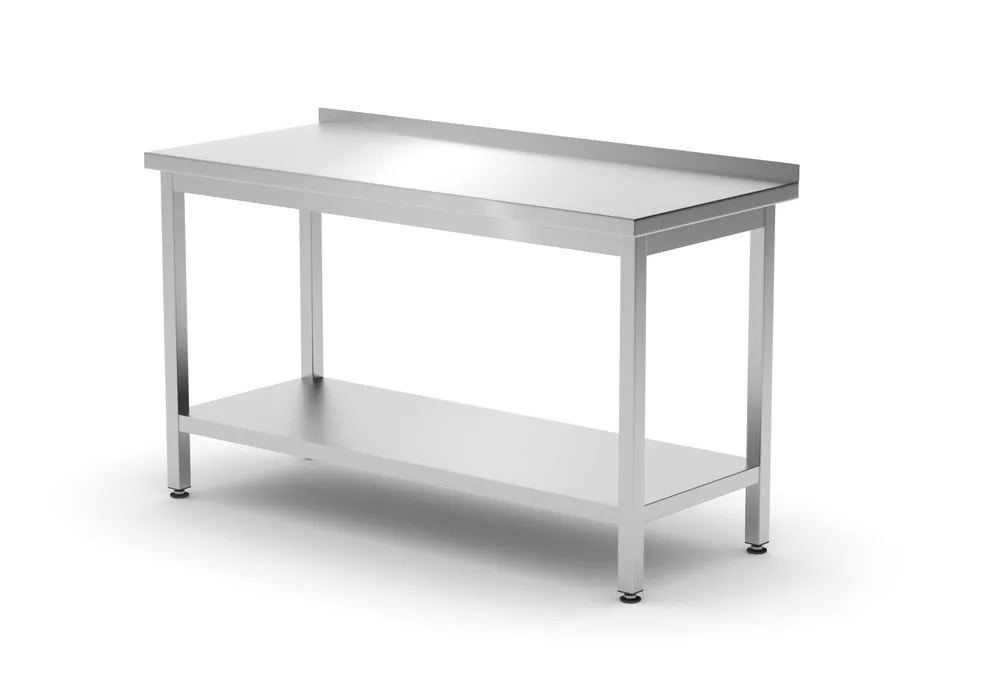 Table Murale Profi Line avec Étagère - L 1400 x P 600 mm