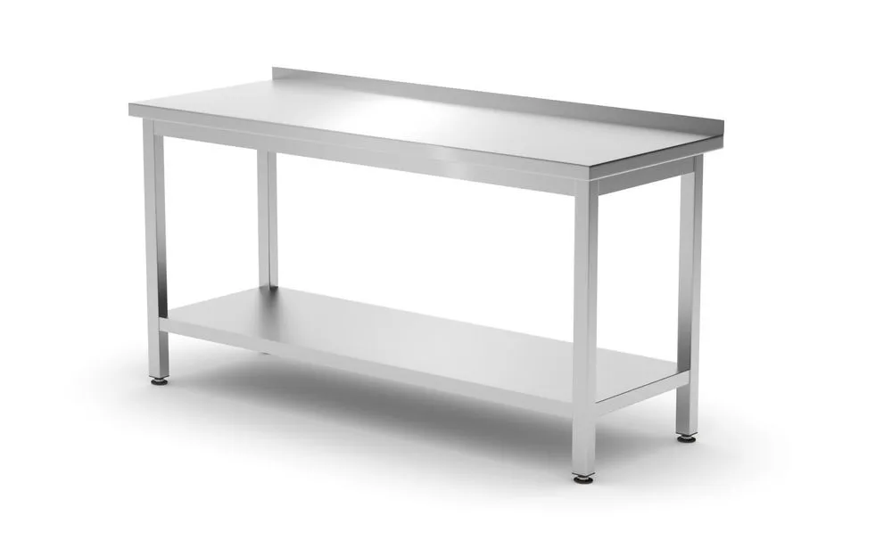 Table Murale Profi Line avec Étagère - L 1600 x P 600 mm
