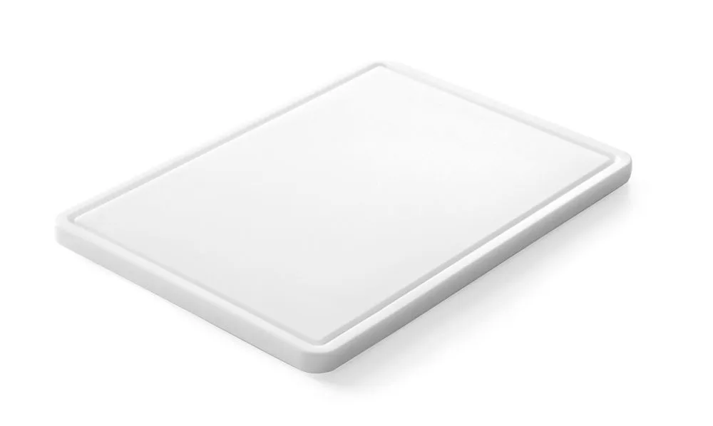 Planche à Découper avec Rainure 355 x 250 mm - Blanc