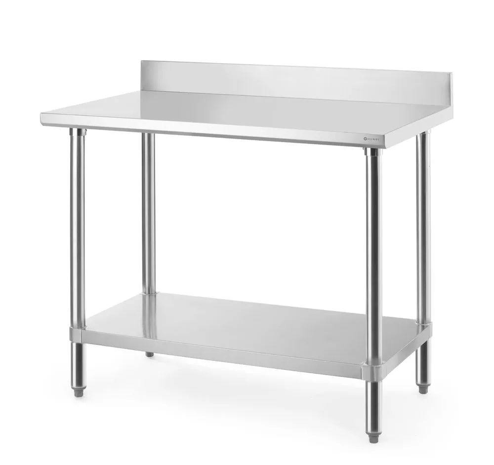 Table de Travail avec Dosseret et Étagère - L 1000 mm