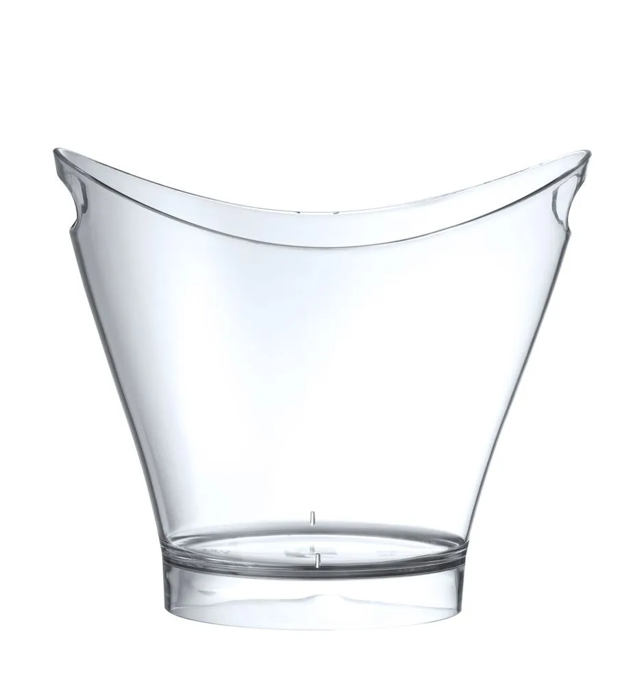 Seau à Bouteilles Transparent - Aspect Verre