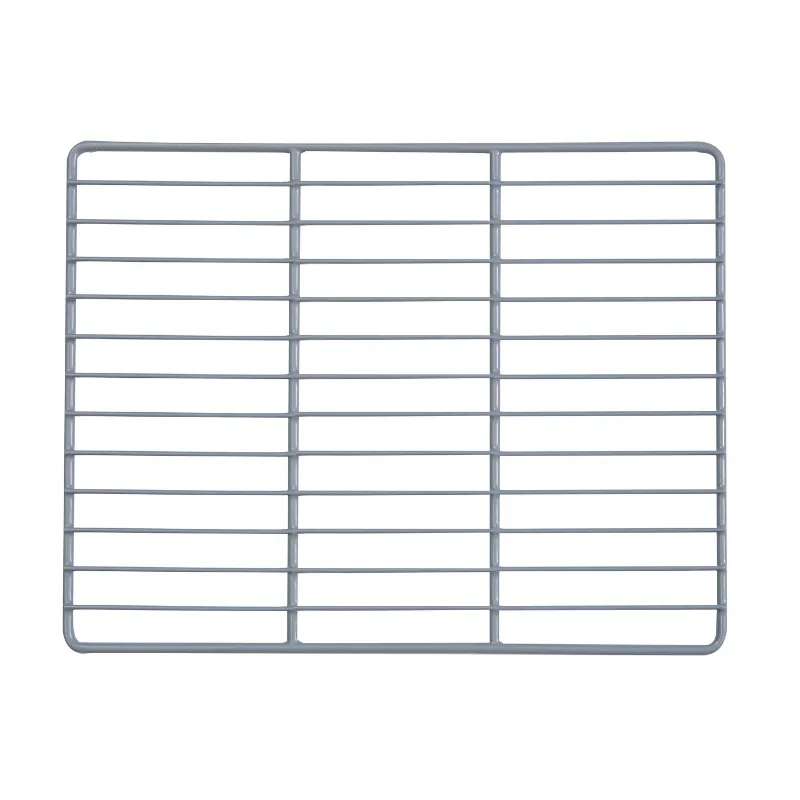 Grille pour Table Réfrigérée 430 x 333 mm, Fil Plastifié Gris, Clayette de Rechange Frigo Pro
