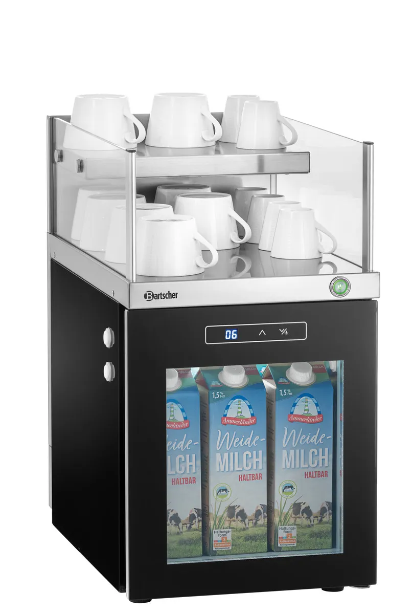 Combiné Réfrigérateur à Lait et Chauffe-Tasses