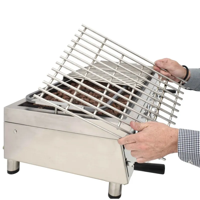 Grille Spéciale Poisson pour Grill Pierre de Lave à Gaz 600 - 294 x 509 mm