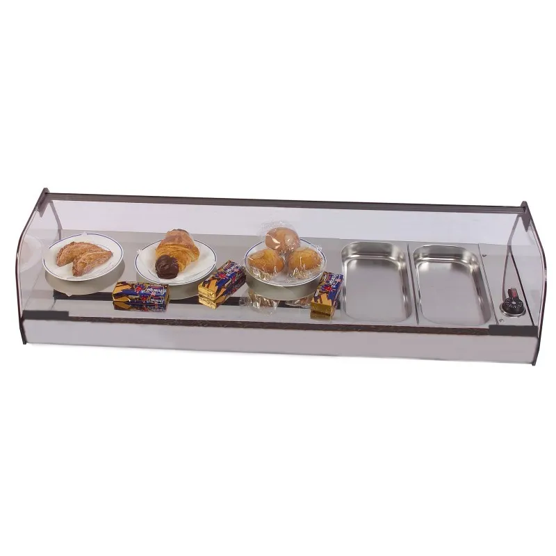 Plaque en Acier Inoxydable pour Vitrine Chaude 6 bacs GN 1/3
