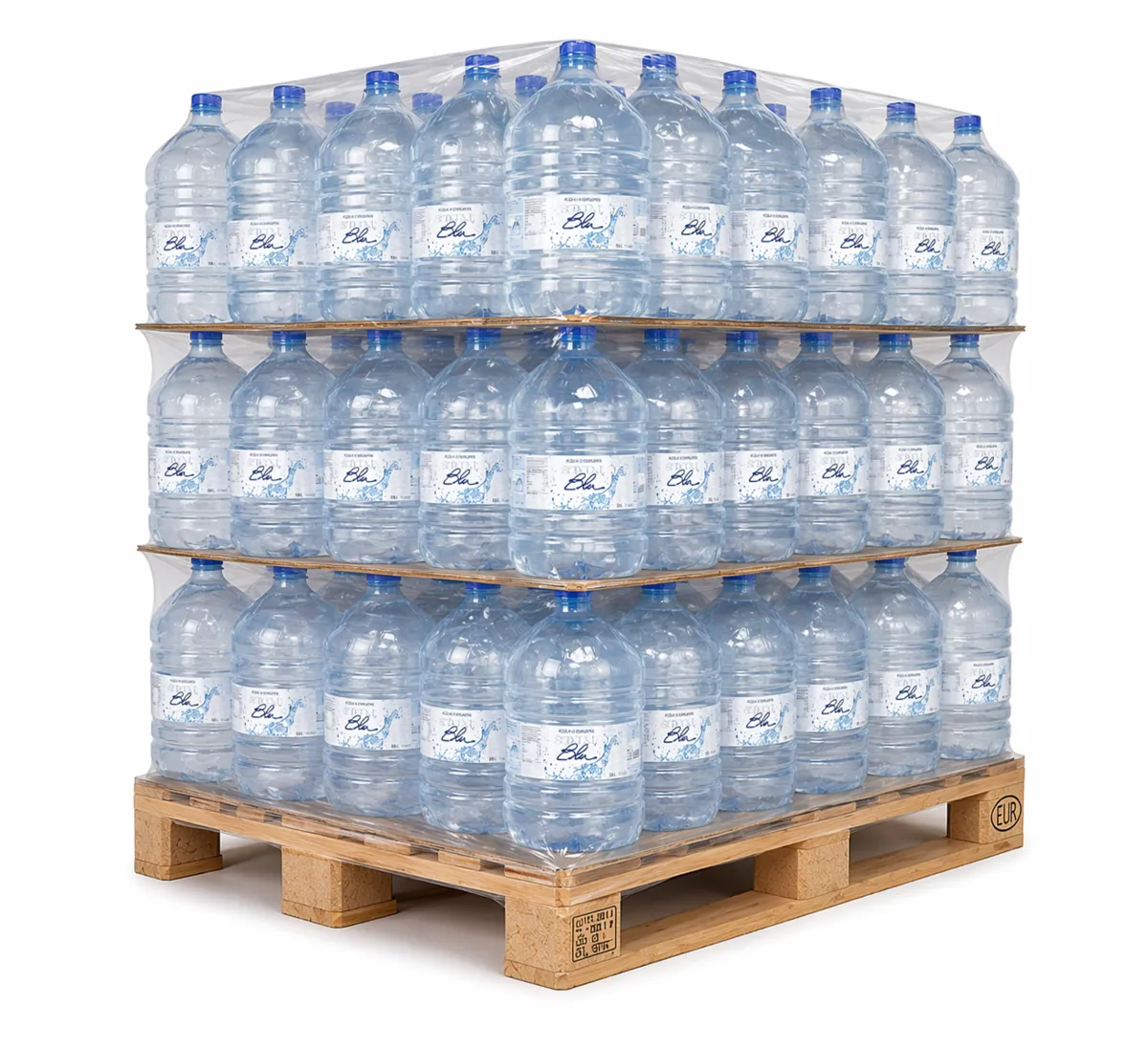 Bonbonne d'Eau de Source - 18 L - Lot de 48