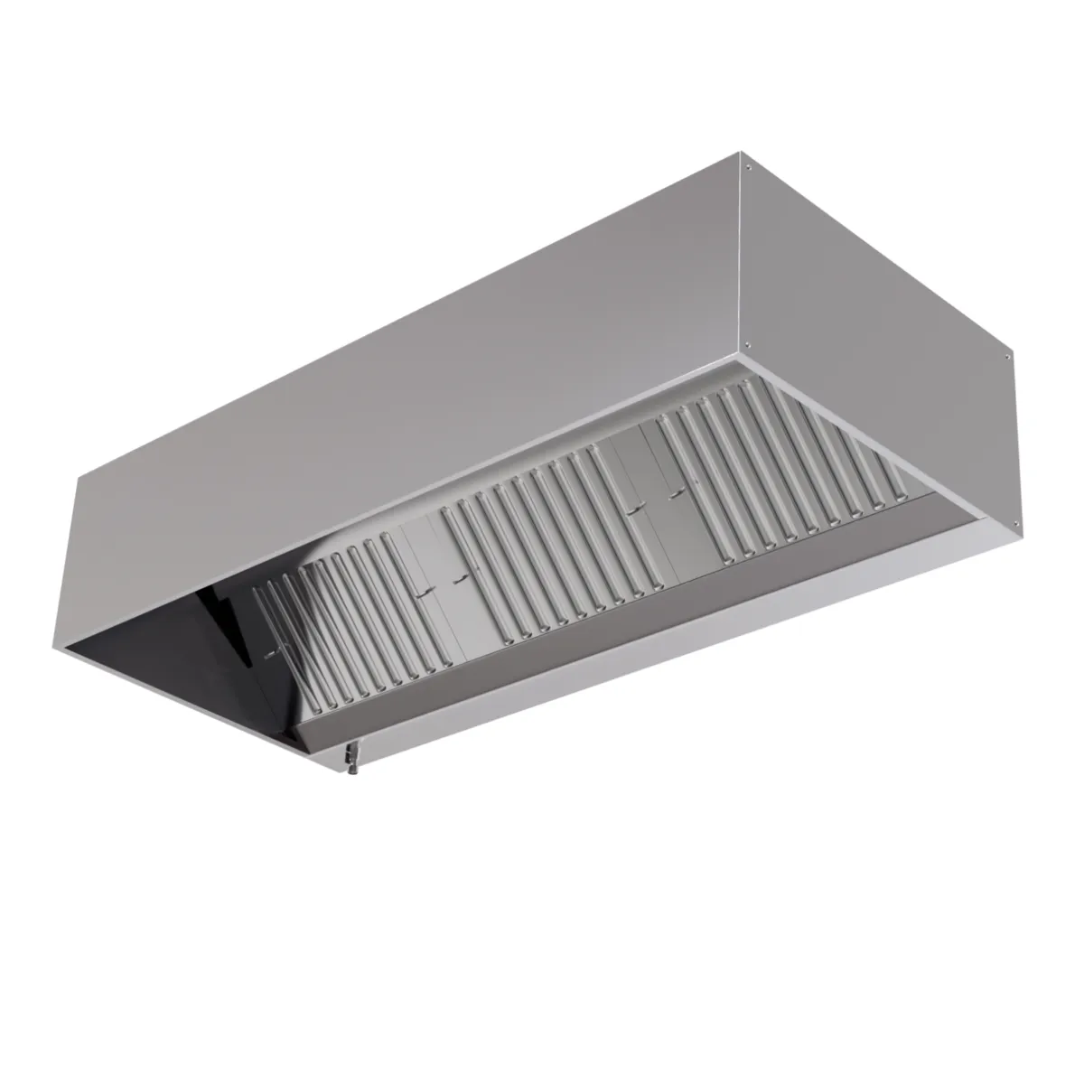 Hotte Cubique Profondeur 1100 avec Led et Sans Moteur - Longueur 4800