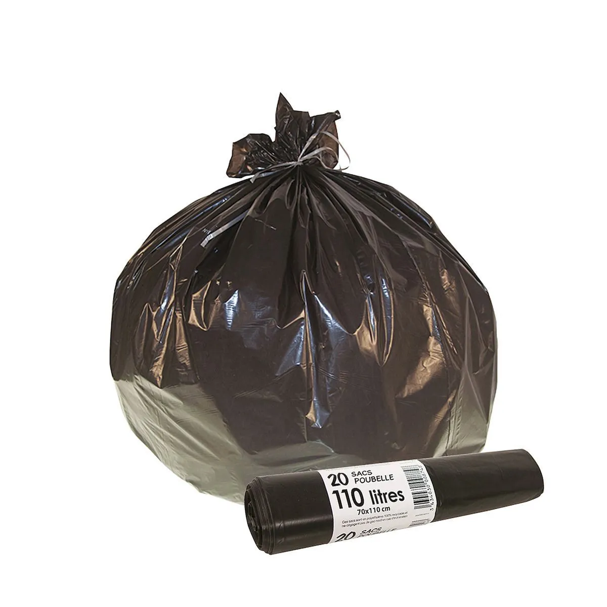 Sac Poubelle - 100 L - Rouleau de 25 Sacs