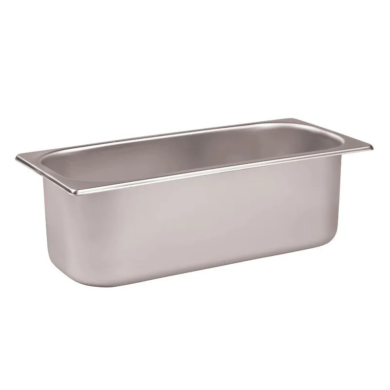 Bac à Glace en Inox pour Vitrine à Glaces