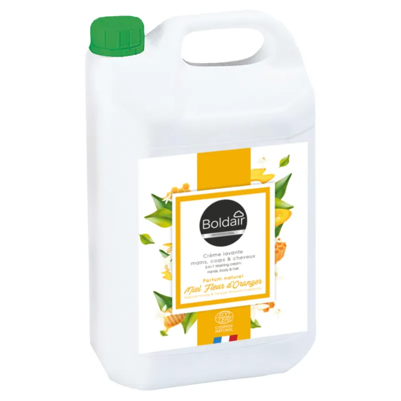 Crème Nettoyant Ecocert pour les mains, corps et cheveux - 5 L