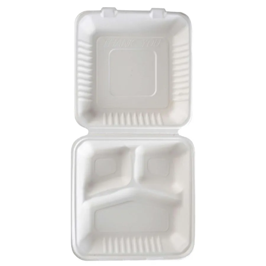 Lunch Box 3 Compartiments Carré - Lot de 50
