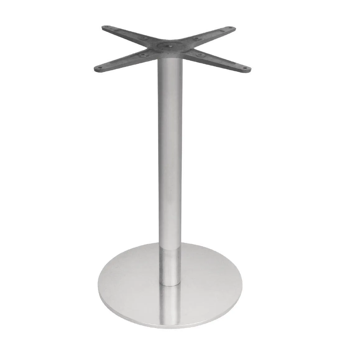 Pied de Table Rond en Inox - Reconditionné