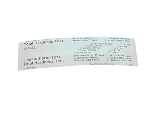 Test de Dureté de l'Eau - Lot de 10
