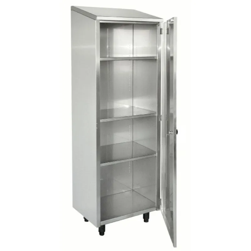Armoire Inox Haute 1 Porte Battante - Largeur 475 mm