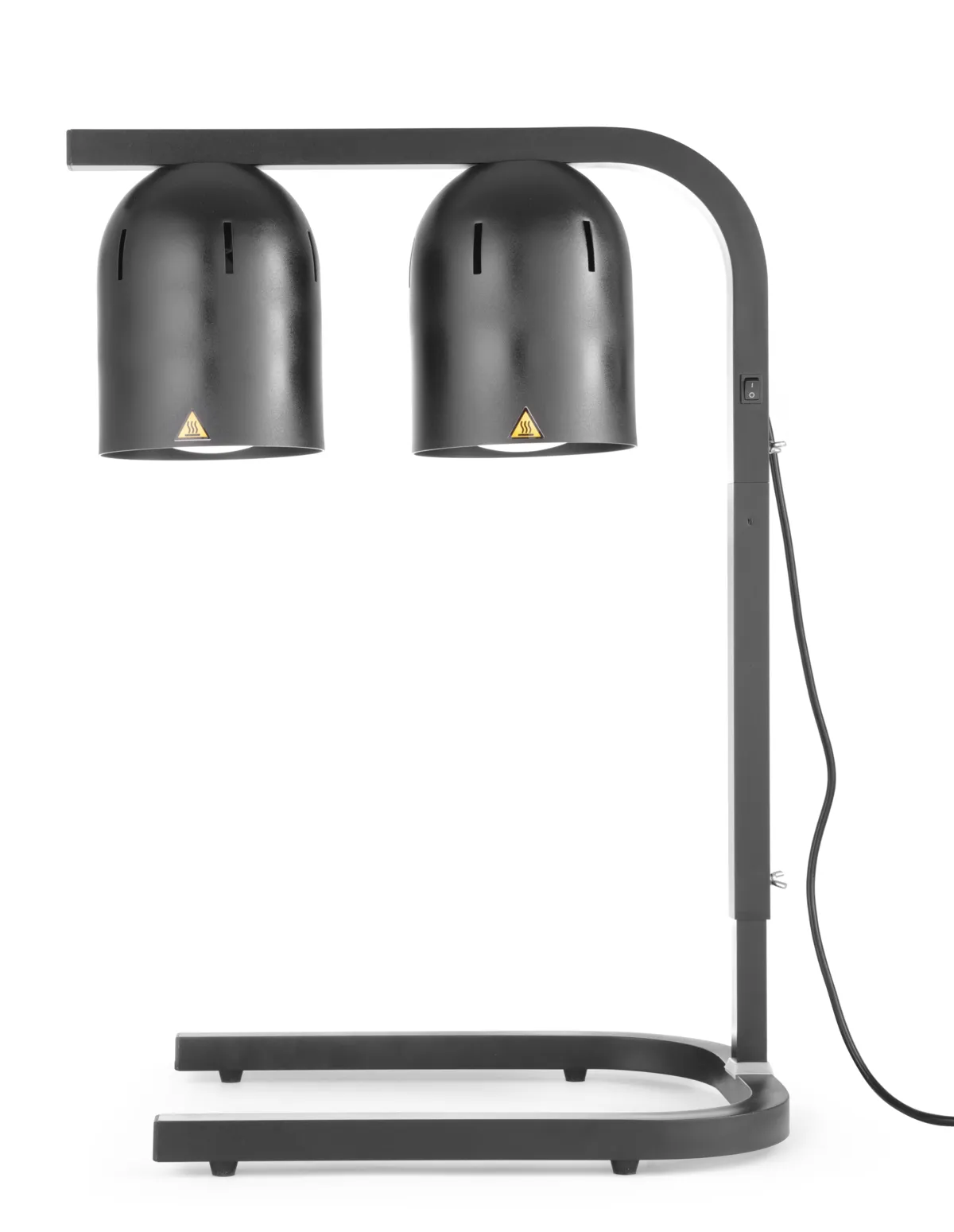 Portique Chauffe-plat Noir avec 2 Lampes Infrarouges