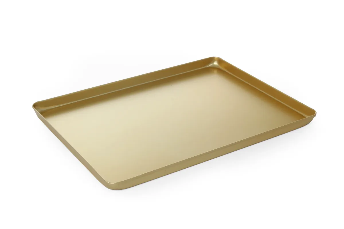 Plateau de Présentation Doré - 400 x 300 mm