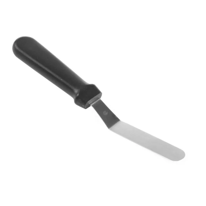 Spatule à Crêpes Coudée Inox avec Manche en PP - 11 cm