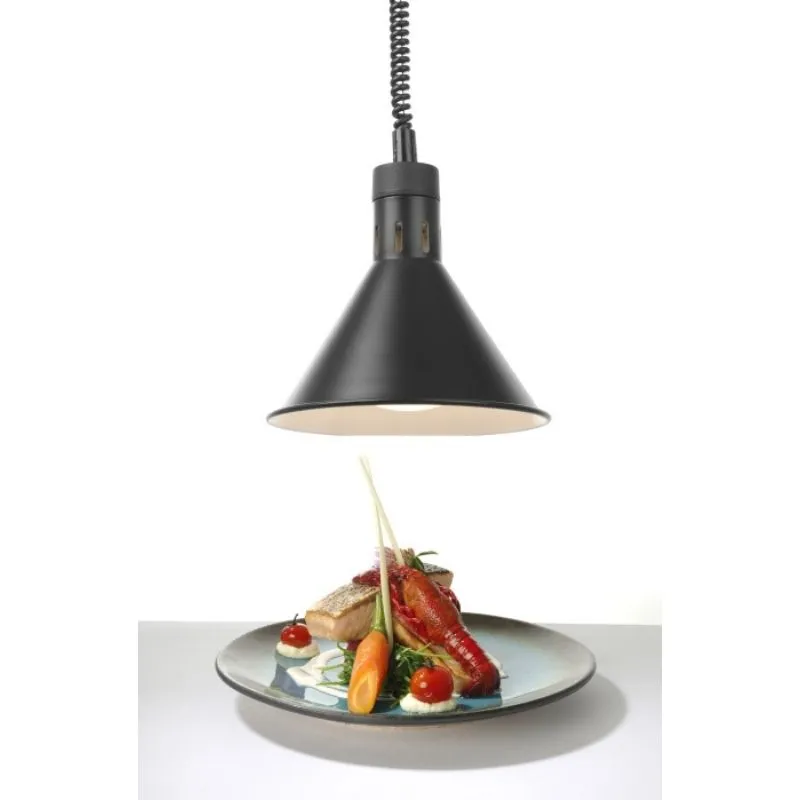 Lampe Chauffante Conique Noire Réglable