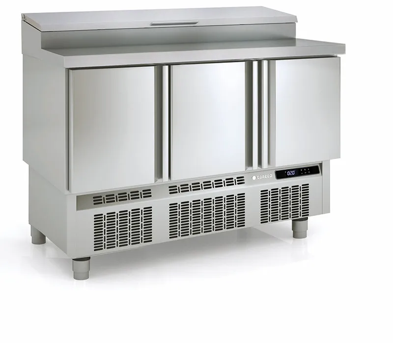 Saladette Réfrigérée Positive - 3 Portes - 264 L - 8 Bacs GN 1/4
