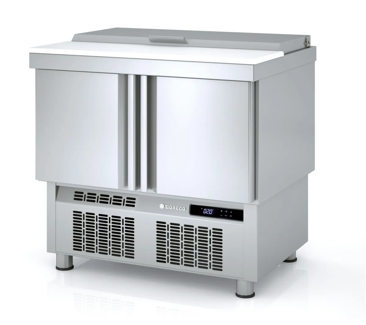 Saladette Réfrigérée Positive - 2 Portes - 169 L - 15 Bacs GN 1/6
