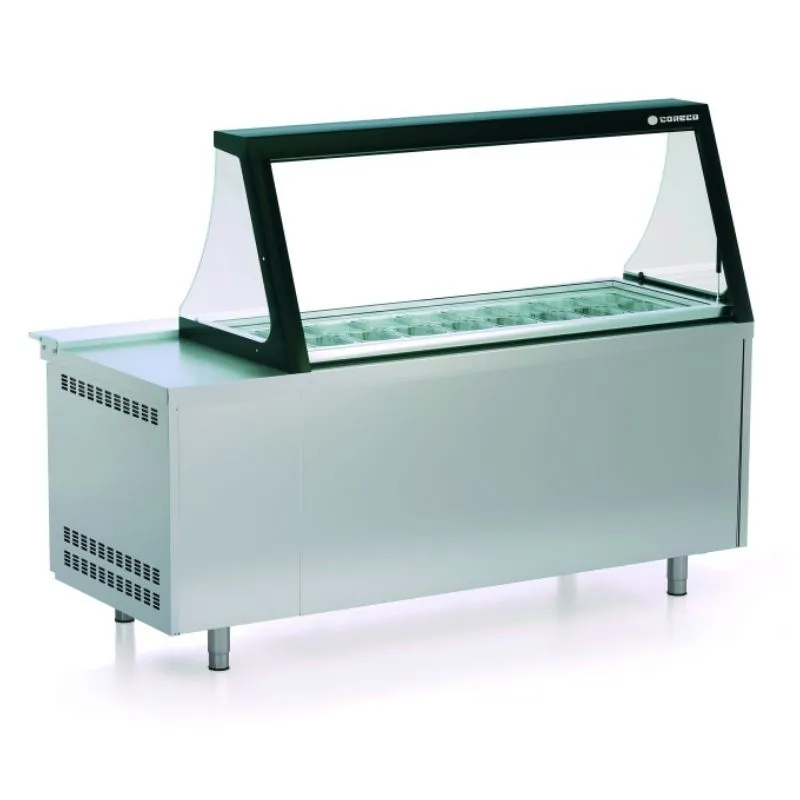 Buffet Réfrigéré pour Bar à Salade - 562 L - 27 Bacs GN 1/6