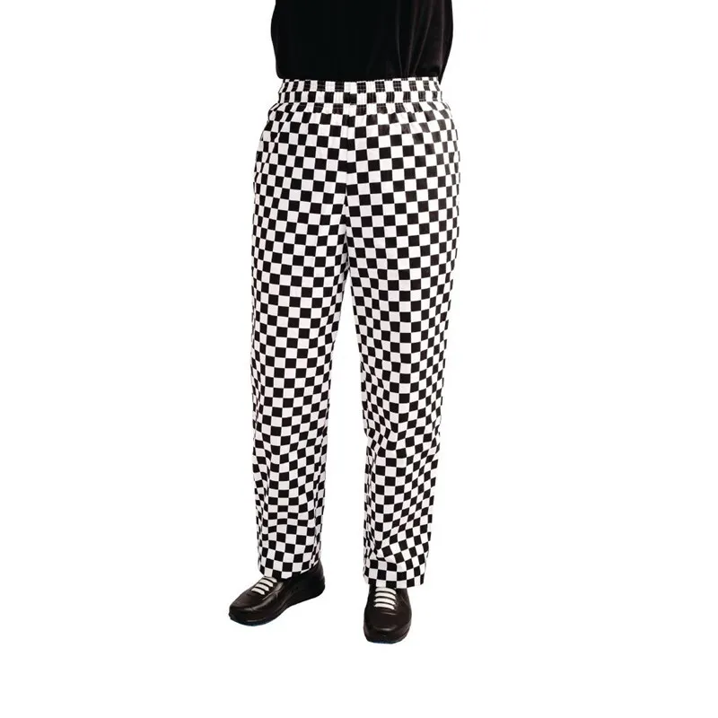 Pantalon de Cuisine Easyfit à Damier Noir et Blanc - Taille XXL