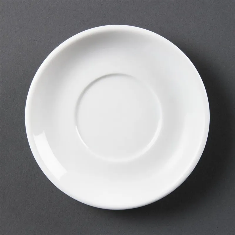Soucoupe pour Tasse à Expresso Empilable Blanche 85 ml - Lot de 12